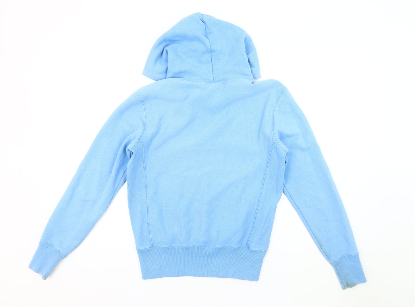 Champion Blue Unisex Hoodie Sz S Pullover Logo