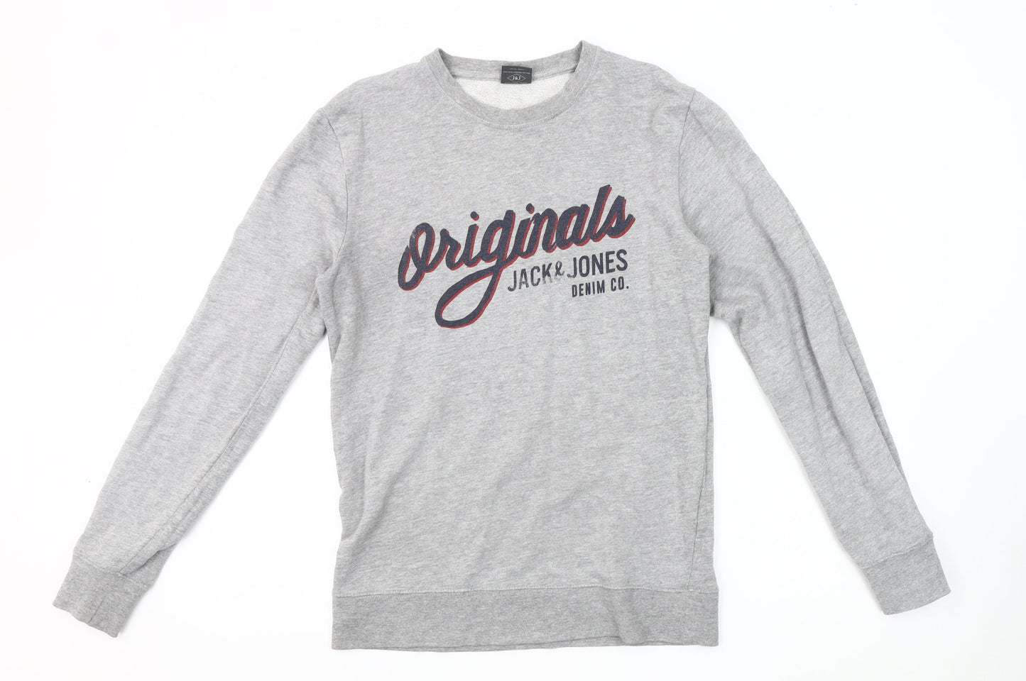 Jack & Jones Men's Grey Pullover Sweatshirt Size S