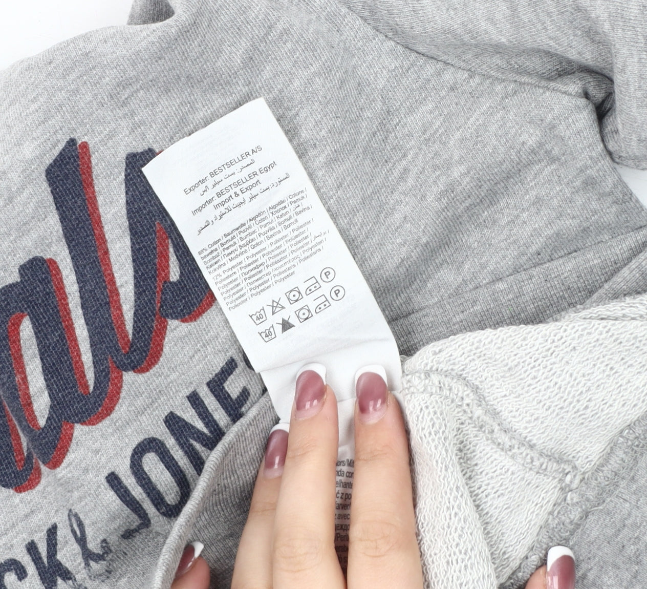 Jack & Jones Men's Grey Pullover Sweatshirt Size S