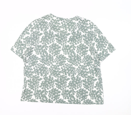 Eastex Women's Green Geometric T-Shirt Size 16