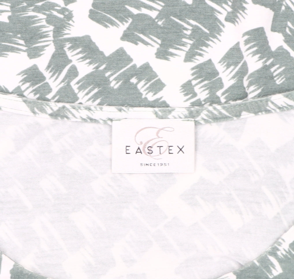 Eastex Women's Green Geometric T-Shirt Size 16