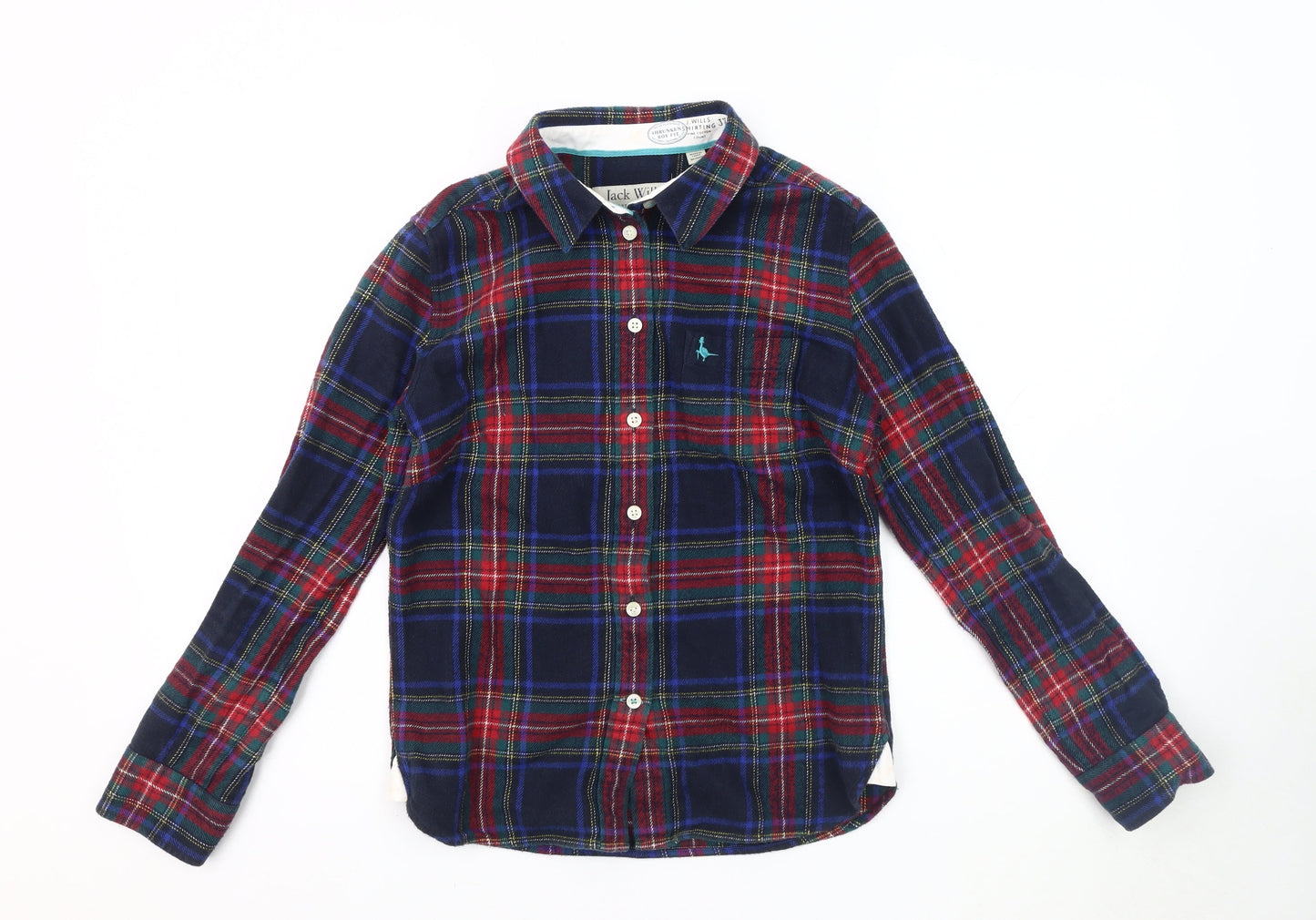 Jack Wills Women’s Plaid Button-Up Shirt, Multicoloured, Size 8