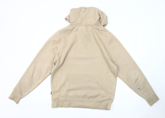 DKNY Men's Beige Pullover Hoodie S - Hooded Fleece Sport