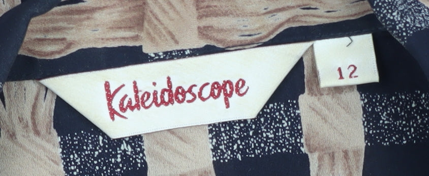 Brand and care label for Kaleidoscope Women's Multicoloured Button-Up Shirt