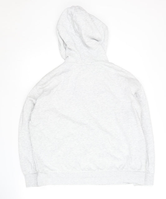 Grey Hooded Running Hoodie - Unisex M