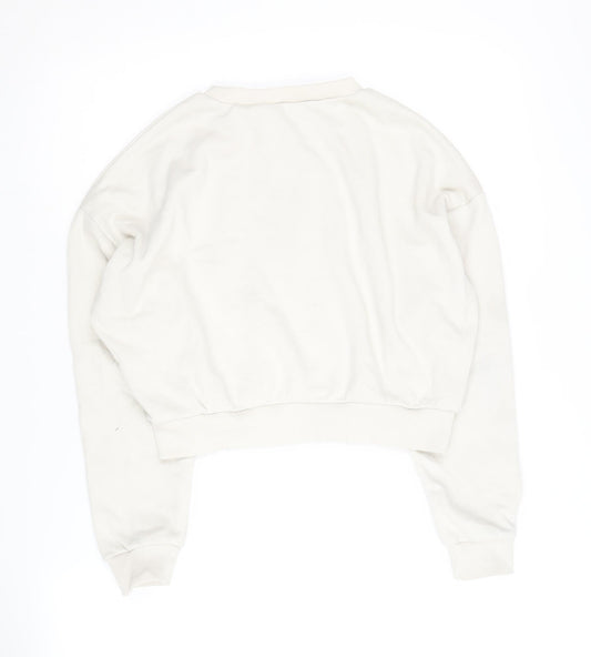 New Look Girls White Pullover Sweatshirt - 12-13 Years