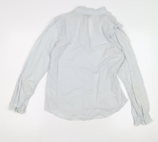 J.Crew Women's White Long Sleeve Top XS