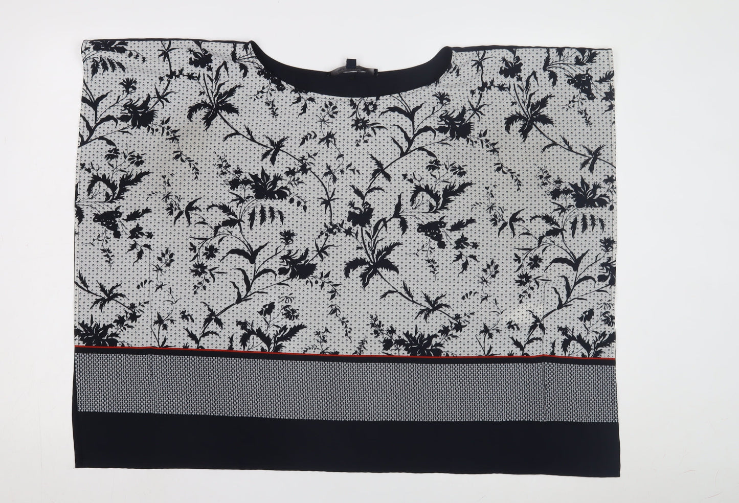 French Connection Women's Black Floral Top Size 12