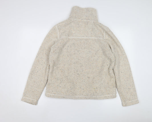 Fat Face Women's Beige 1/2 Zip Sweatshirt Size 10
