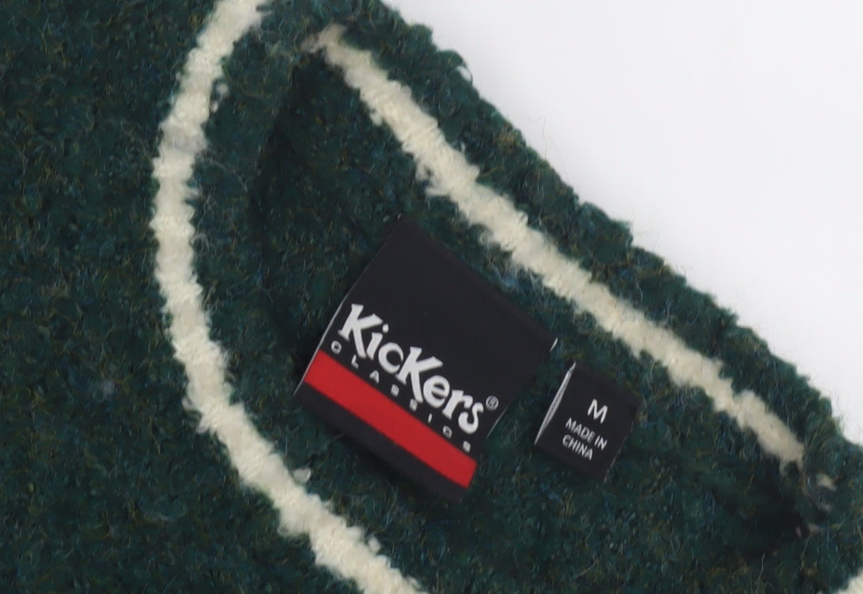 Kickers Women's Green Pullover Jumper - M