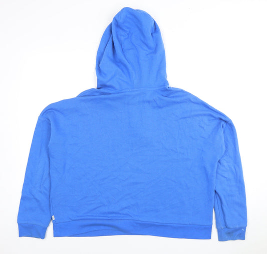 Levi's Men's Blue Pullover Hoodie M - Iconic Logo Design