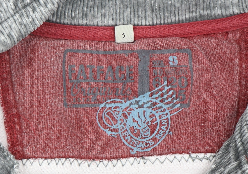 FatFace Men's Red S 1/4 Zip Sweatshirt