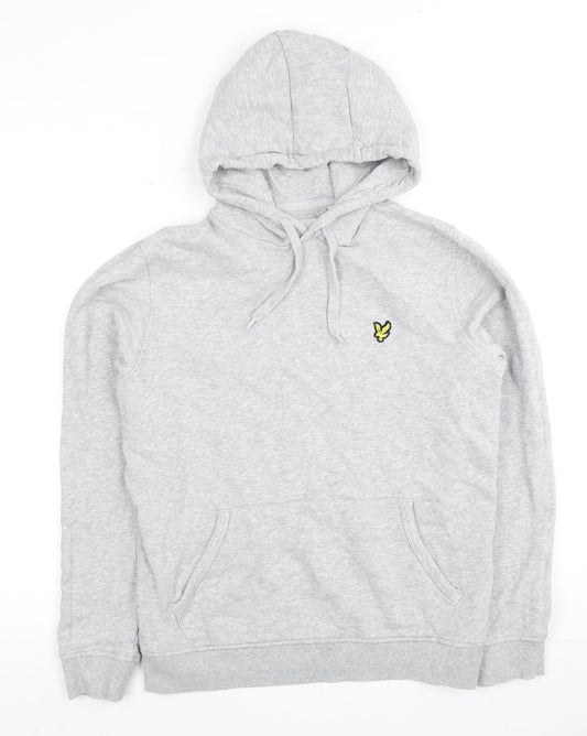 Lyle & Scott Men's Grey S Cotton Pullover Hoodie