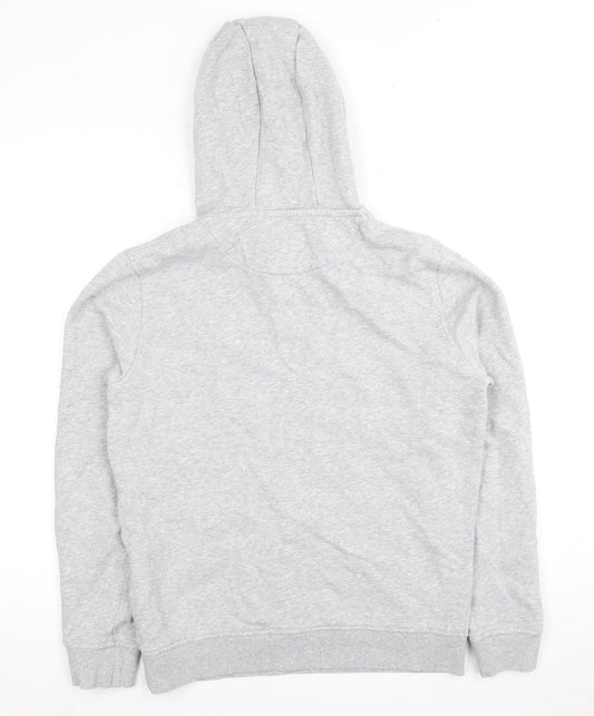 Lyle & Scott Men's Grey S Cotton Pullover Hoodie