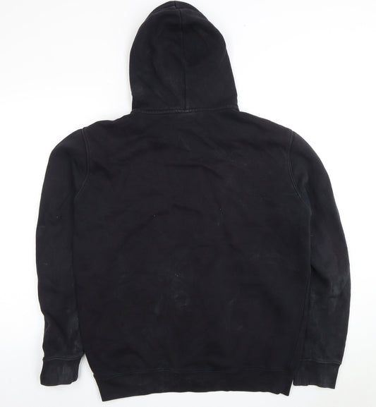 Champion Men's Black Full Zip Large Hoodie with Logo
