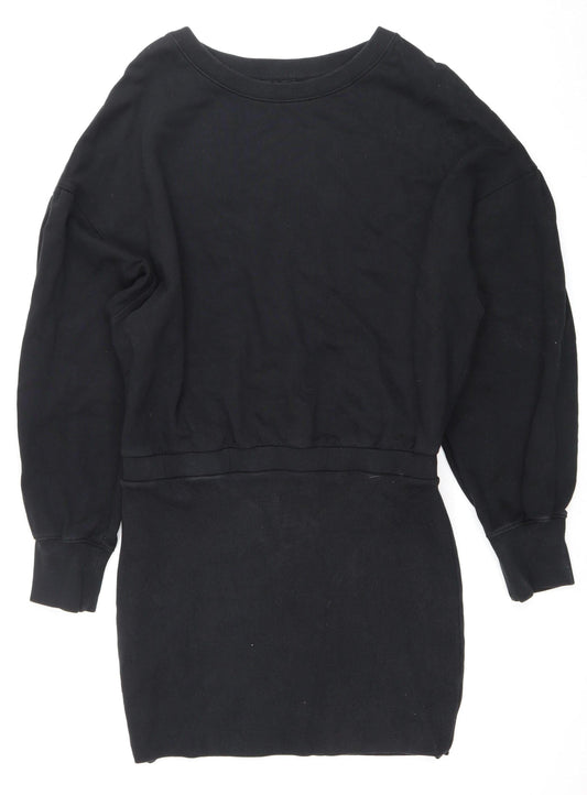 AllSaints Women's Black L Casual Long Sleeve Dress