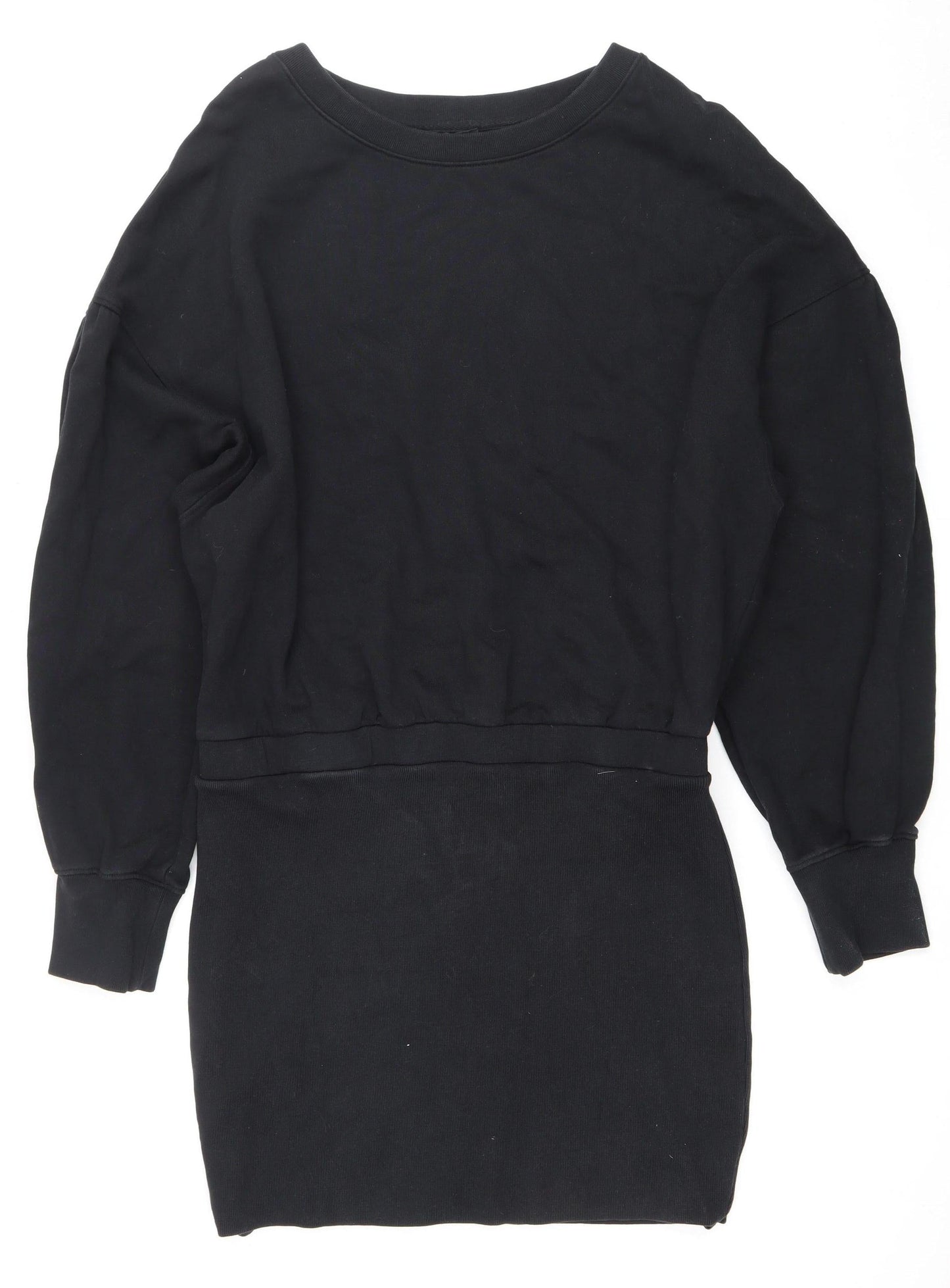 AllSaints Women's Black L Casual Long Sleeve Dress