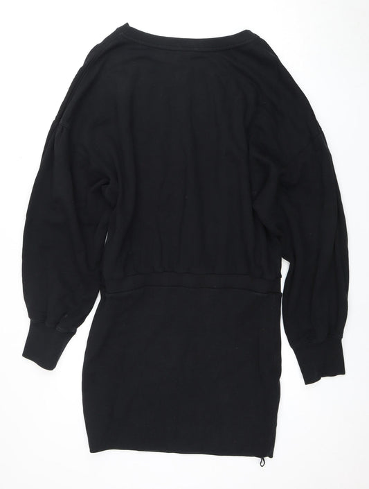 AllSaints Women's Black L Casual Long Sleeve Dress