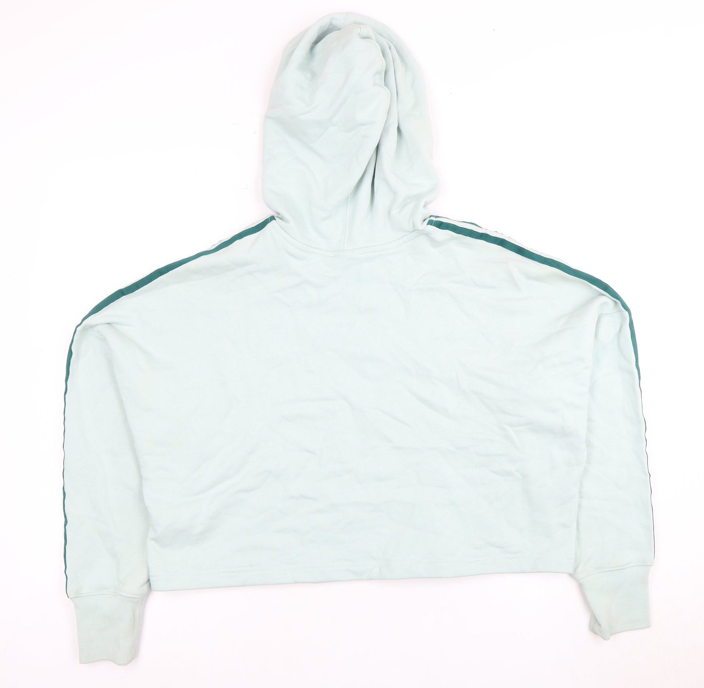Adidas Women's Green Hoodie, Size 10, Cotton, Casual