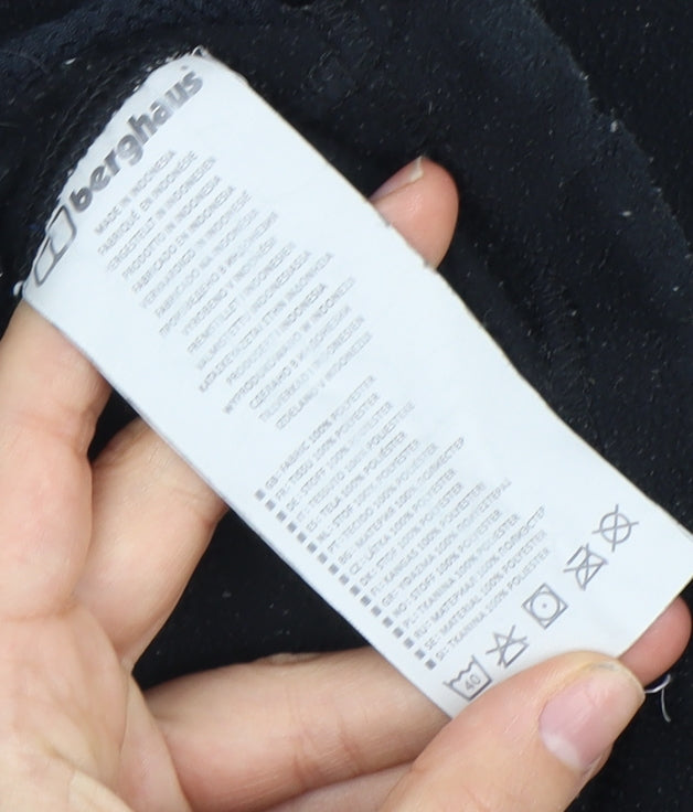 Berghaus Women's Black Fleece Jacket, Size 8, Full Zip