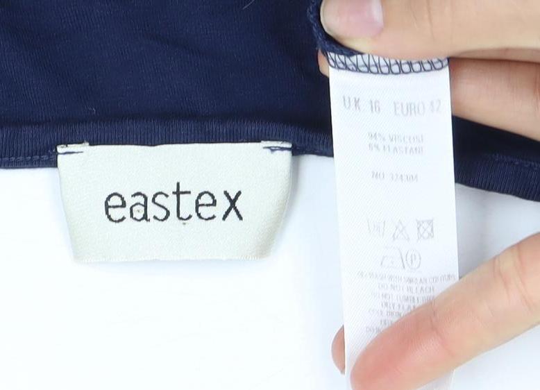 Eastex Women's Blue Round Neck T-Shirt - UK 14