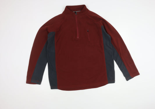 Peter Storm Men's Red Fleece Pullover, Size M