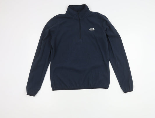The North Face Women's Blue M Fleece Zip Sweatshirt
