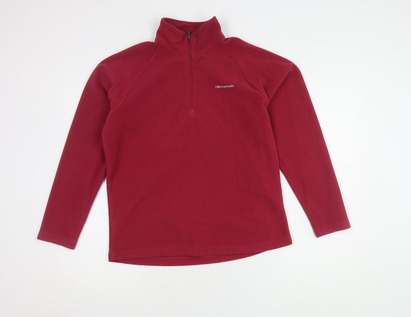Craghoppers Women's Red 1/2 Zip Fleece Sweatshirt, Size 12