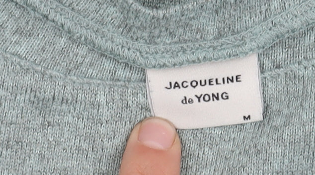 Brand and care label for Jacqueline de Yong Women's Green M jumper