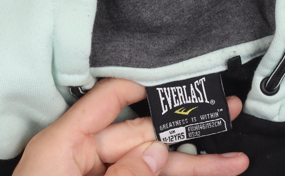 Additional view of Everlast boys’' black colourblock jacket 11-12y full zip hood