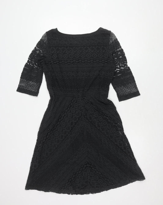 Fat Face Women's Black Size 8 Lace Dress