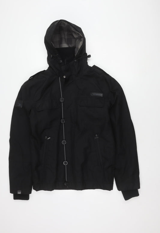 McKenzie Men's Black S Jacket Hooded Polyester Casual