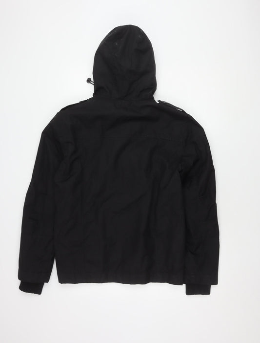 McKenzie Men's Black S Jacket Hooded Polyester Casual