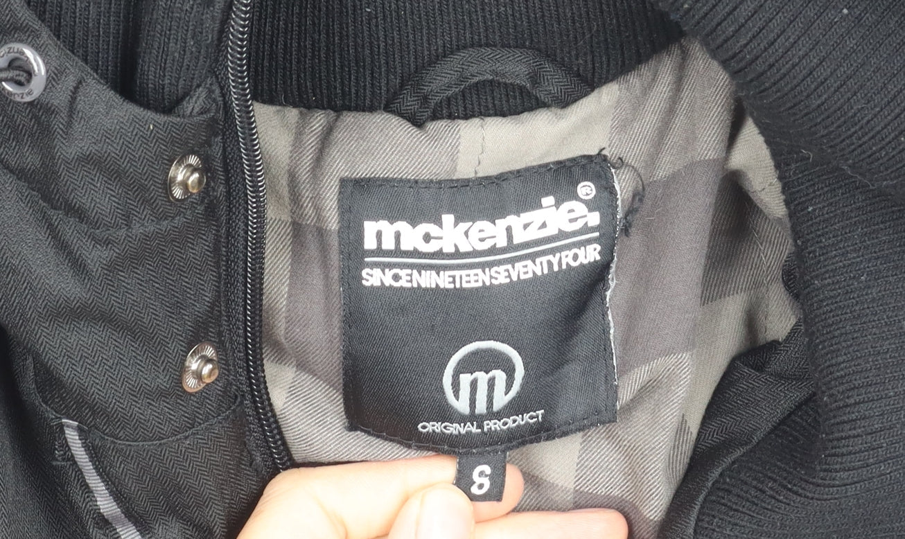 McKenzie Men's Black S Jacket Hooded Polyester Casual