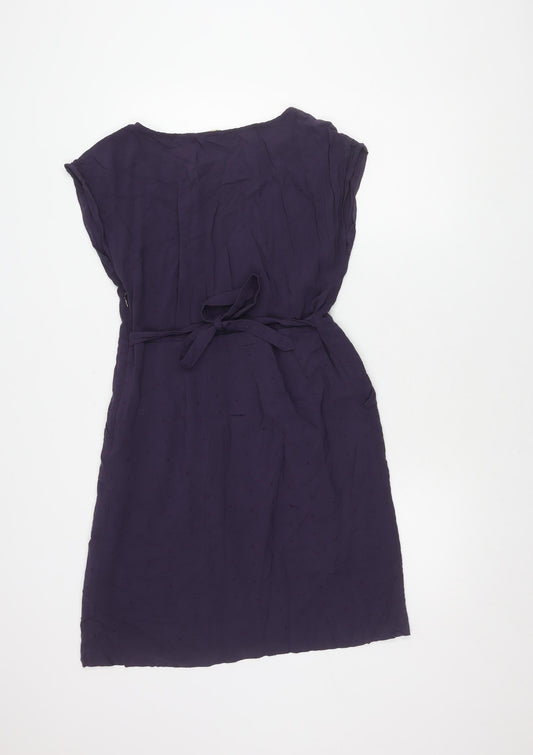White Stuff Women's Purple Dress, Size 10, Viscose