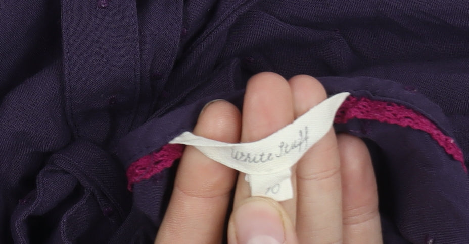 White Stuff Women's Purple Dress, Size 10, Viscose