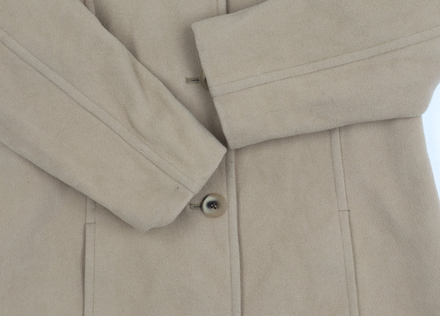 Berghaus Women's Beige Wool Mid-Length Coat