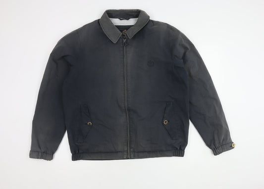 Henri Lloyd Men's Grey Bomber Jacket L Casual