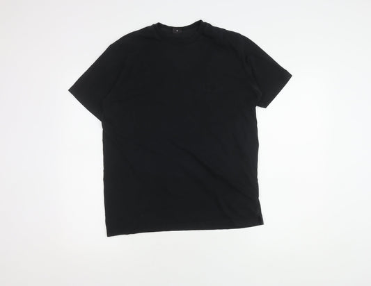 Hugo Boss Men's Black Medium Crew Neck Logo T-Shirt