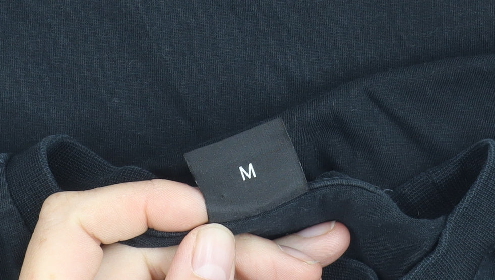 Hugo Boss Men's Black Medium Crew Neck Logo T-Shirt