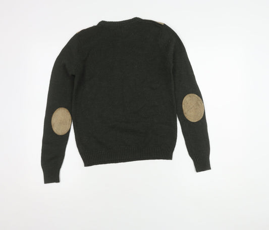 Rydale Boys Green Pullover Jumper, Size 9-10 Years