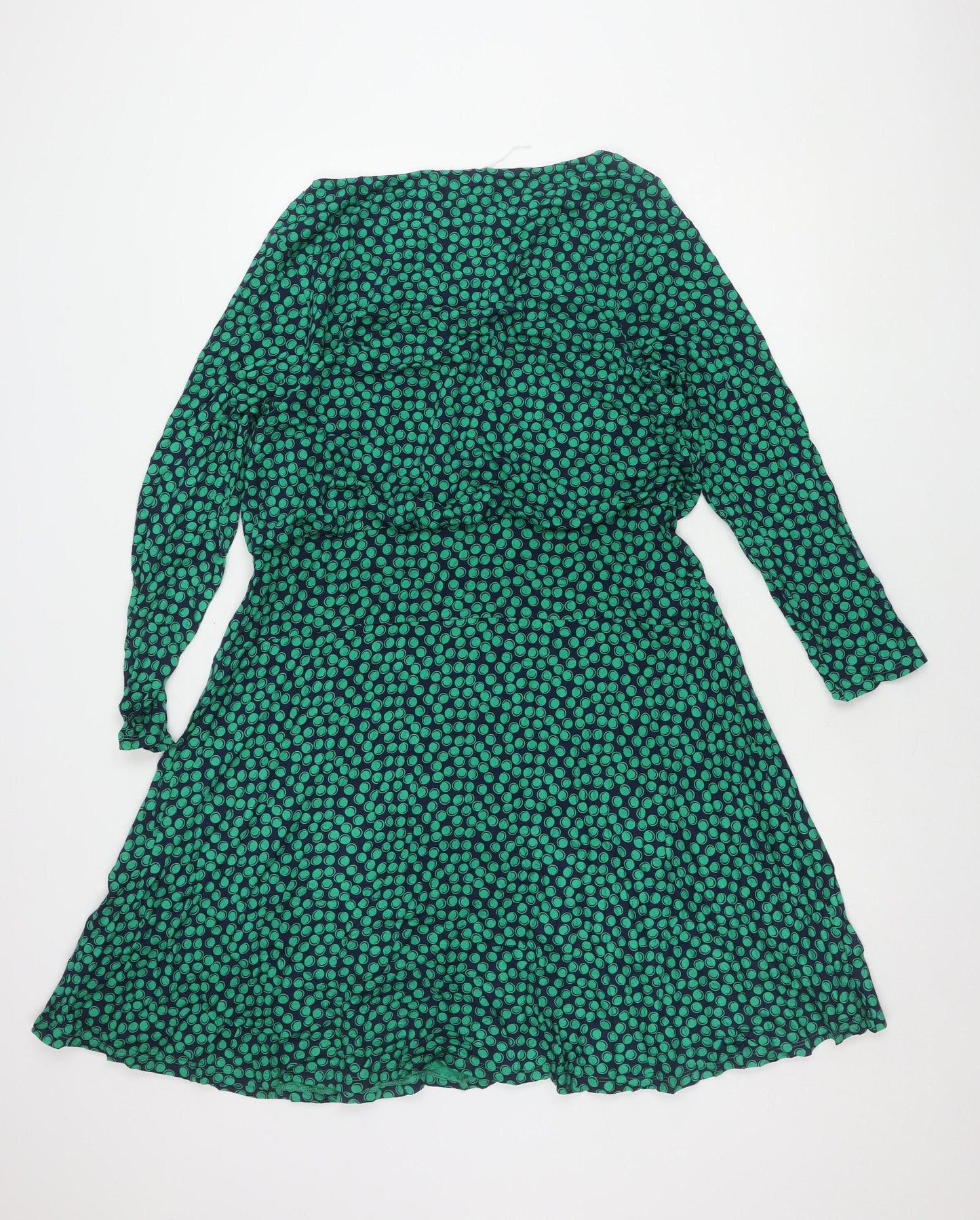 Boden Women's Green Long Sleeve Dress Size 16