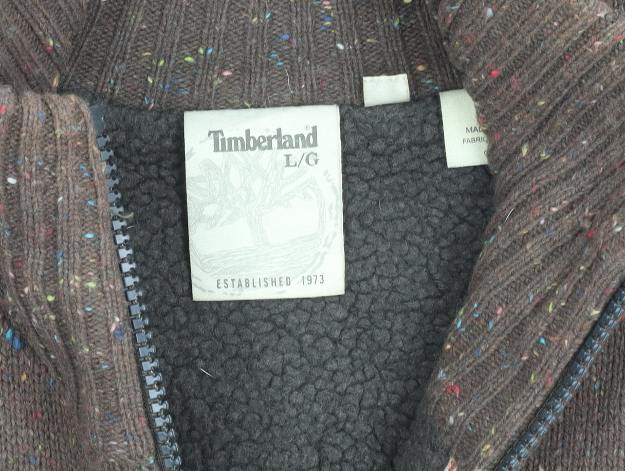 Timberland L Men’s Brown Wool Blend Jacket