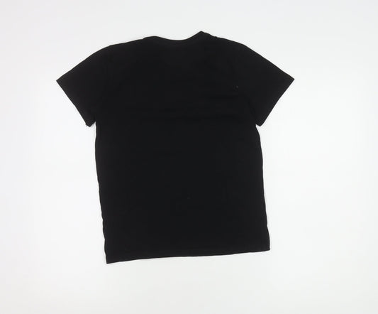 Star Wars Boys Black T-Shirt 11-12 Years Mandalorian Graphic