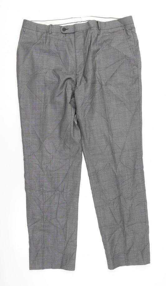 Paul Costelloe Men’s Grey Wool Trousers 40R