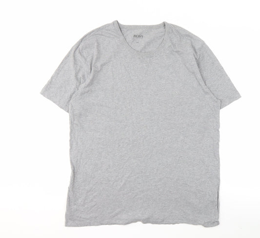 Hugo Boss Men's Grey 2XL T-Shirt, Crew Neck
