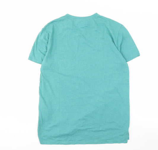 Tommy Jeans Men's Green M T-Shirt, Short Sleeve, Logo Detail