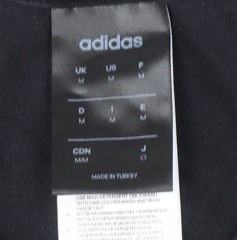 Adidas Men’s M Black Graphic Print T-Shirt