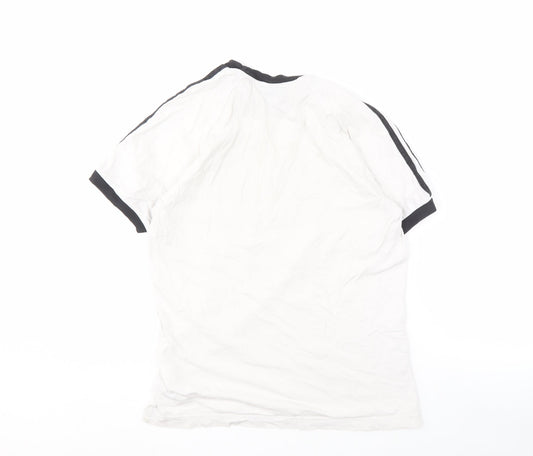 Adidas Boys White Short Sleeve Logo T-Shirt Size S