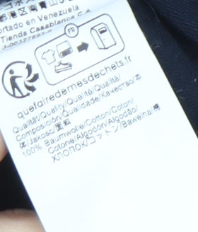 Boss Men's Blue Cotton Crew Neck T-Shirt, Size L